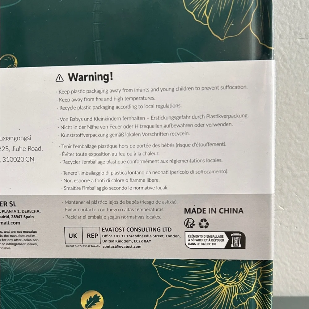 2026 A5 Planner - Emerald Green Floral